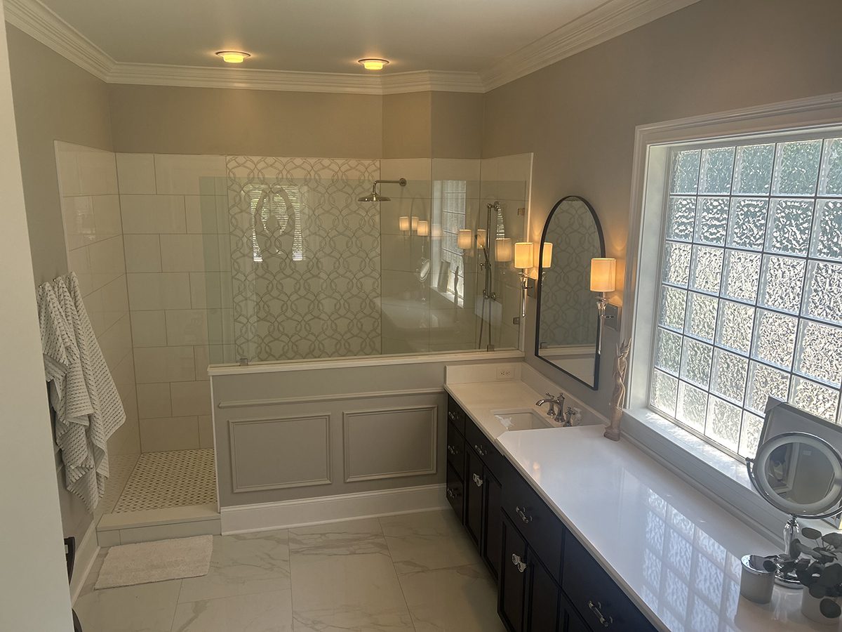 Walk-in shower remodel Concord NC — (704) 743-3582