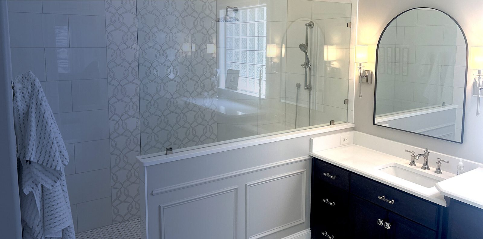 Bathroom remodel Concord NC shower design — call (704) 743-3582