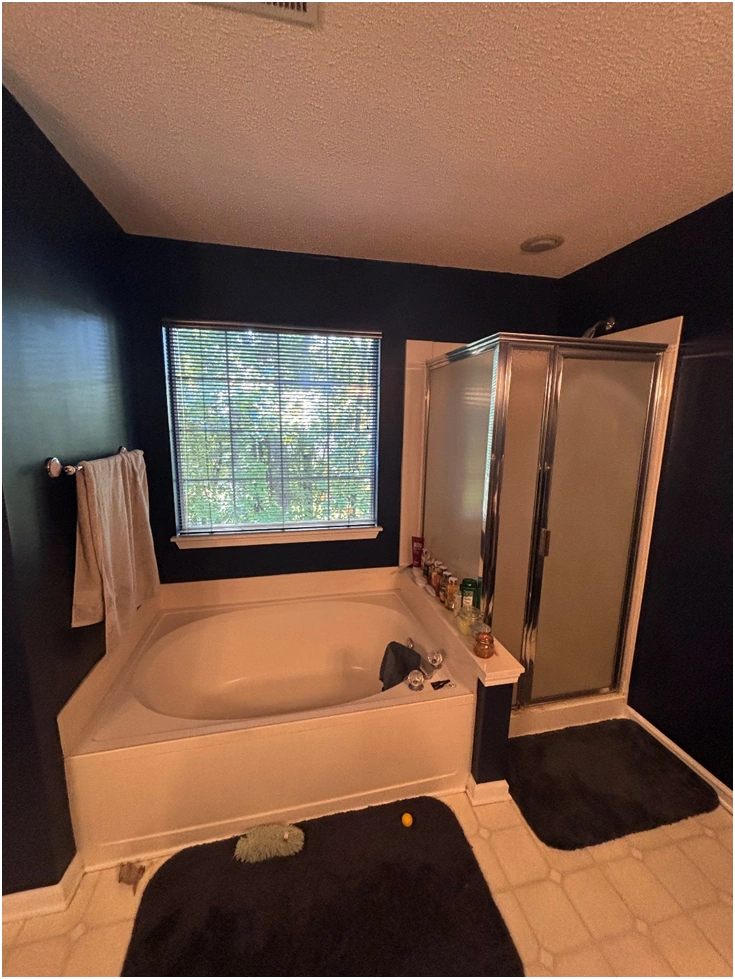 bathtub and shower bathroom remodel with window by premier hds